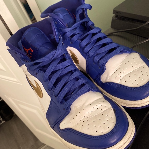 Air Jordan 1 Retro High 'Gold Medal' Mens Sneakers - Size 8.5 💙💛🤍 - Picture 1 of 5